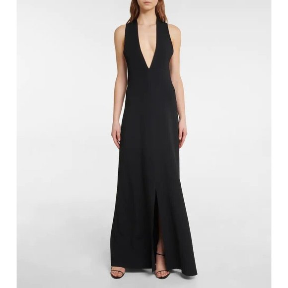 The Row Ingmar Dress Black Twist Back Maxi - Picture 4 of 7